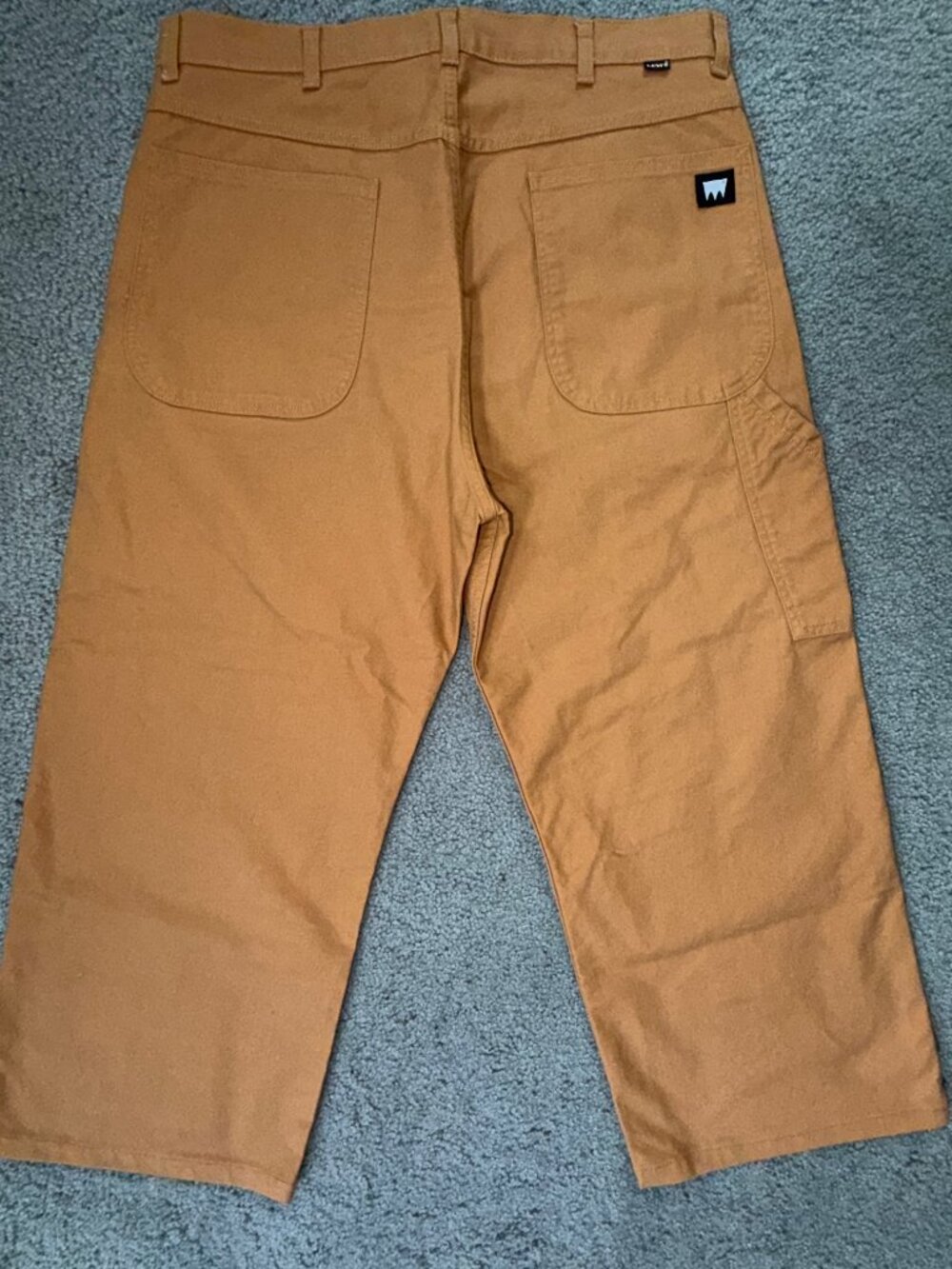 Levi’s Skateboarding Cropped Carpenter Pants Duck Canvas Brown Sugar - Sz. 36x27 - Picture 5 of 12